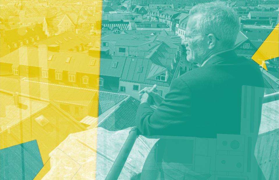Nybyggeri skal også være pænt og byde på trivsel for brugerne om 100 år, mener adm. direktør Hans Andersen, City-Ejendomme, Aalborg. Foto: Martin Damgård. Illustration