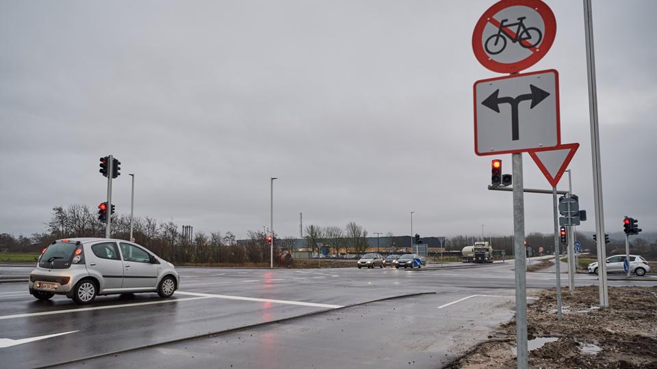 Aalborg Kommune aflyser nu den officielle indvielse af Egnsplanvej efter, at der er fundet nye fejl. Arkivfoto: Nicolas Cho Meier