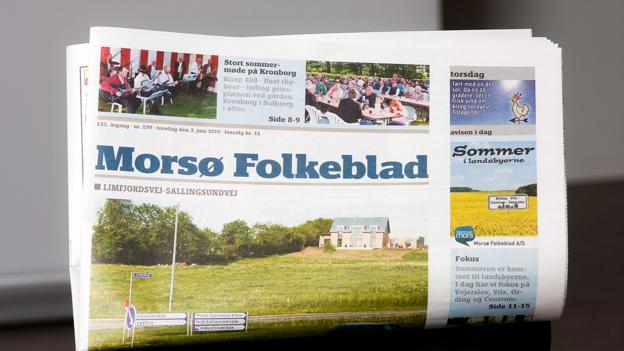 Morsø Folkeblad bliver fremover en del af en sektion i NORDJYSKE Stiftstidende. Arkivfoto: Bo Lehm