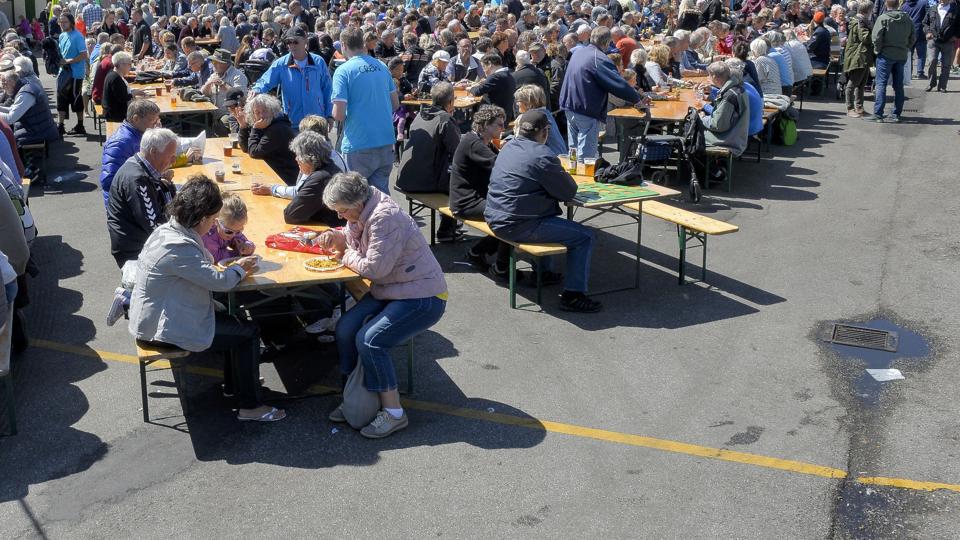 Sådan kommer det formentlig til at tage sig ud på havnen i Nykøbing i den kommende weekend. <i>Arkivfoto: Diana Holm</i>