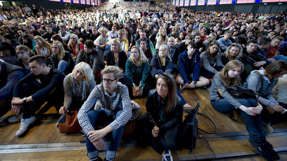 I 2015 søgte rekord mange ind på videregående uddannelser. Ikke alle i Frederikshavn Kommune når dertil. Foto: Henning Bagger/Scanpix 2015. <i>Scanpix Denmark</i>
