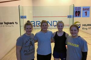 Fire talentfulde squashpiger fra Thy er udtaget til EM