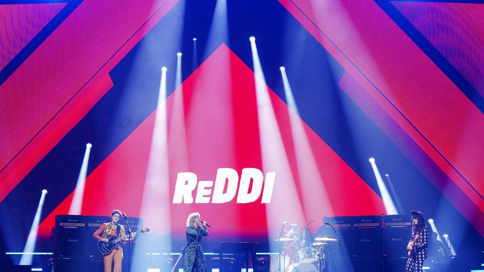 Reddi vandt lørdag aften Dansk Melodi Grand Prix 2022. Foto: Bo Amstrup/Ritzau Scanpix