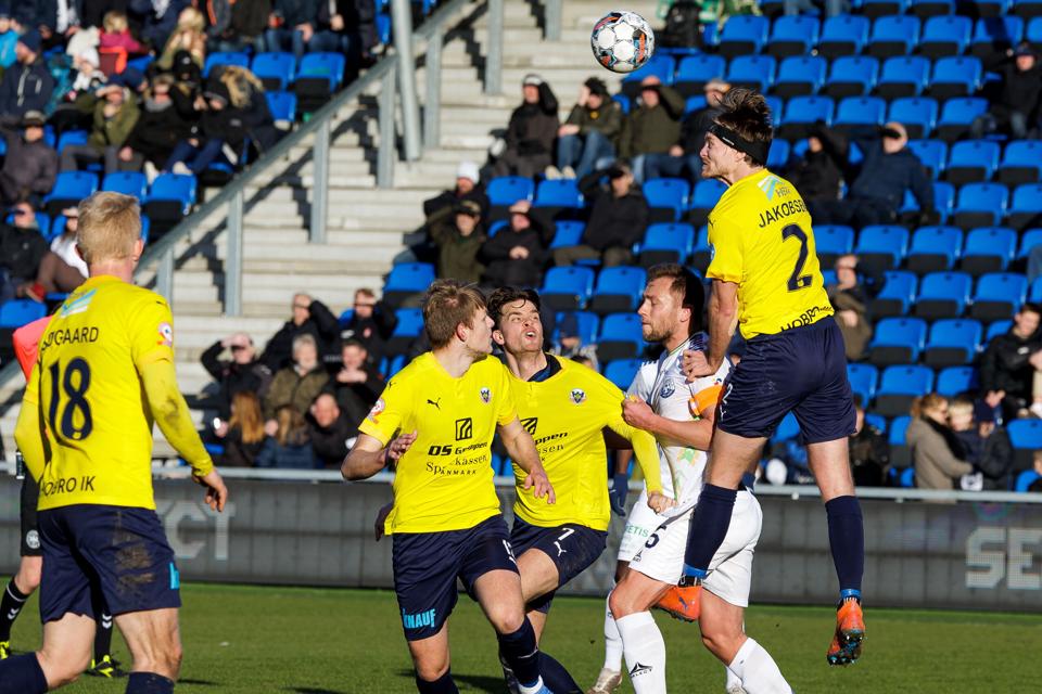 Simon Jakobsen har været et sandt fyrtårn for Hobro i dette forår, hvor han har gjort det fremragende. <i>Arkivfoto: Bo Lehm</i>