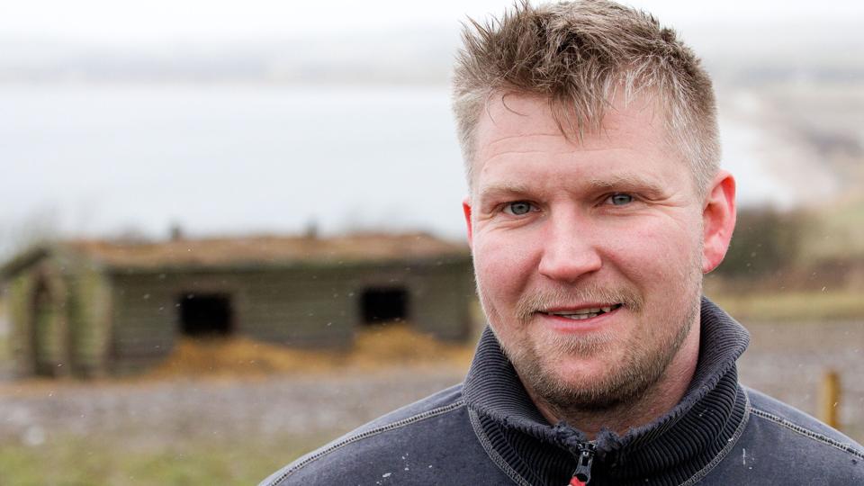 Emil Jacobsen trives med det udendørs arbejde. Foto: Bo Lehm <i>Bo Lehm</i>