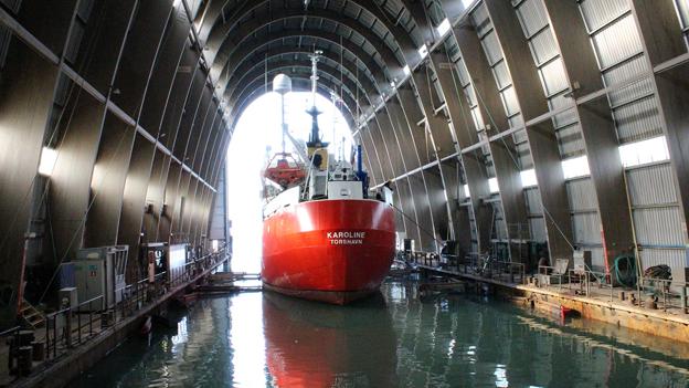 Flydedokken i Hirtshals Yard ved en tidligere lejlighed. Arkivfoto: Dan S. Hansen