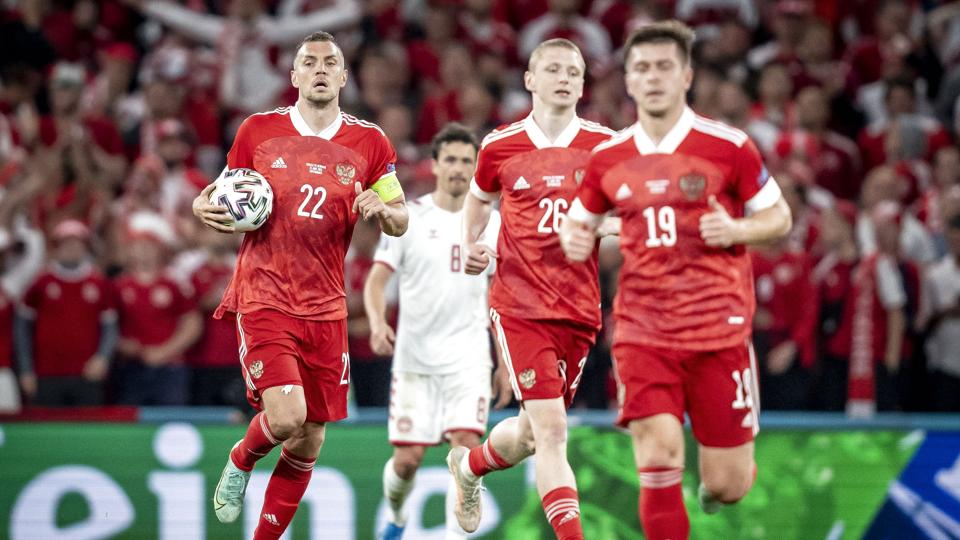 Rusland og Danmark mødtes ved EM sidste sommer. Danmark vandt med 4-1 i Parken. <i>Mads Claus Rasmussen/Ritzau Scanpix</i>