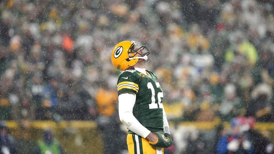 Aaron Rodgers er blevet kåret som NFL's mest værdifulde spiller to år i træk (Arkivfoto). <i>Patrick Mcdermott/Ritzau Scanpix</i>
