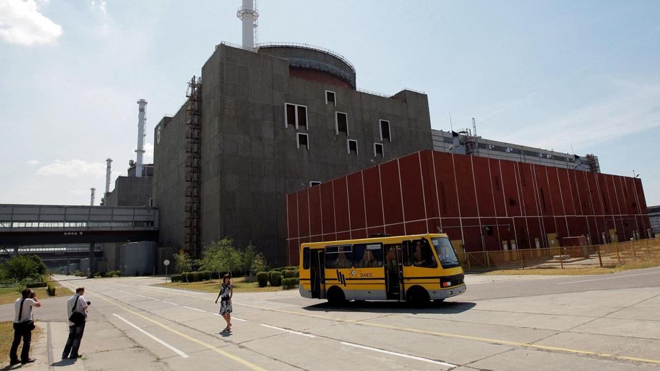 Atomkraftværket Zaporizzja ses her på et ældre billede fra 2008. <i>Reuters</i>