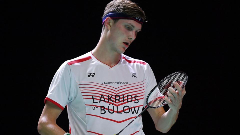 Viktor Axelsen tabte sin semifinale lørdag ved German Open til indiske Lakshya Sen. (Arkivfoto). <i>-/Ritzau Scanpix</i>