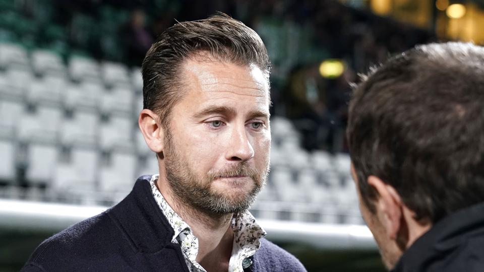 - Vi har ikke indfriet vores top-10 målsætning endnu. Der er stadig mange kampe tilbage, men vi vil heller ikke sige, at vi ikke går efter syvendepladsen. Vi er dog nødt til at tage en kamp ad gangen, siger Viborg-sportschef Jesper Fredberg. <i>Henning Bagger/Ritzau Scanpix</i>