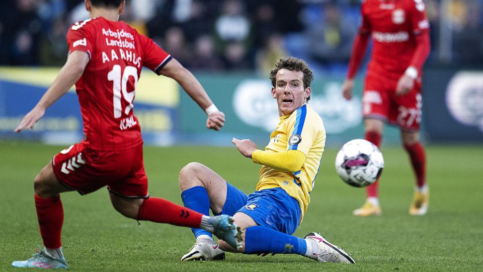 Joe Bell og holdkammeraterne fra Brøndby fik ikke den tiende sejr på stribe i Superligaen, men mindre kan også gøre det. <i>Claus Bech/Ritzau Scanpix</i>