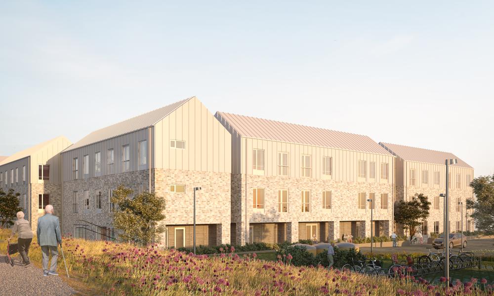 Illustration af Plejecenter Hyrdevænget i Egedal Kommune. Centeret er klar til indflytning i foråret 2023. Illustration af Plejecenter Hyrdevænget i Egedal Kommune. Centeret er klar til indflytning i foråret 2023.