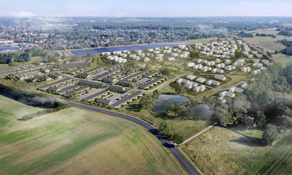 Ammendrup Park i Helsinge vil - fuldt udbygget - rumme 238 boliger. Ammendrup Park i Helsinge vil - fuldt udbygget - rumme 238 boliger.