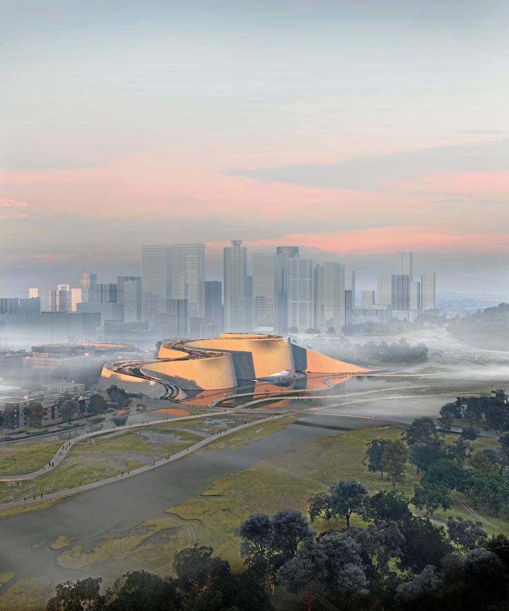 Det naturhistoriske museum i Shenzen i Kina er lige nu et af 3XNs flagskibsprojekter. Prestigeprojektet er nu godt inde i byggefasen og åbner i anden halvdel af 2025. Det naturhistoriske museum i Shenzen i Kina er lige nu et af 3XNs flagskibsprojekter. Prestigeprojektet er nu godt inde i byggefasen og åbner i anden halvdel af 2025.