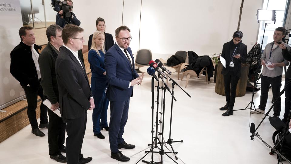 Klima-, energi- og forsyningsminister Dan Jørgensen (S) kunne i februar præsentere en politisk aftale om en varmecheck, som blev kaldt "akut". <i>Liselotte Sabroe/Ritzau Scanpix</i>