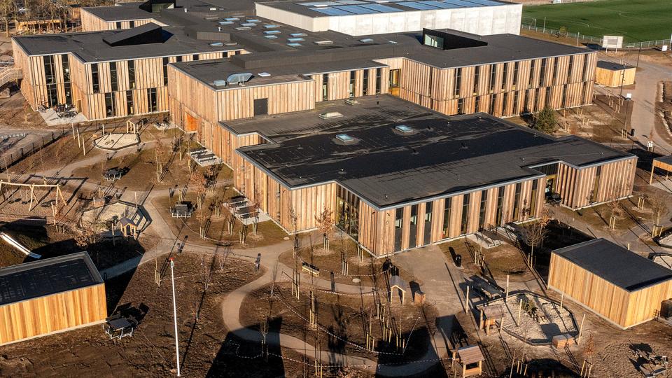 Vrå Børnehus bliver nu præmieret som årets skolebyggeri i Danmark <i>Foto: Lars Pauli</i>