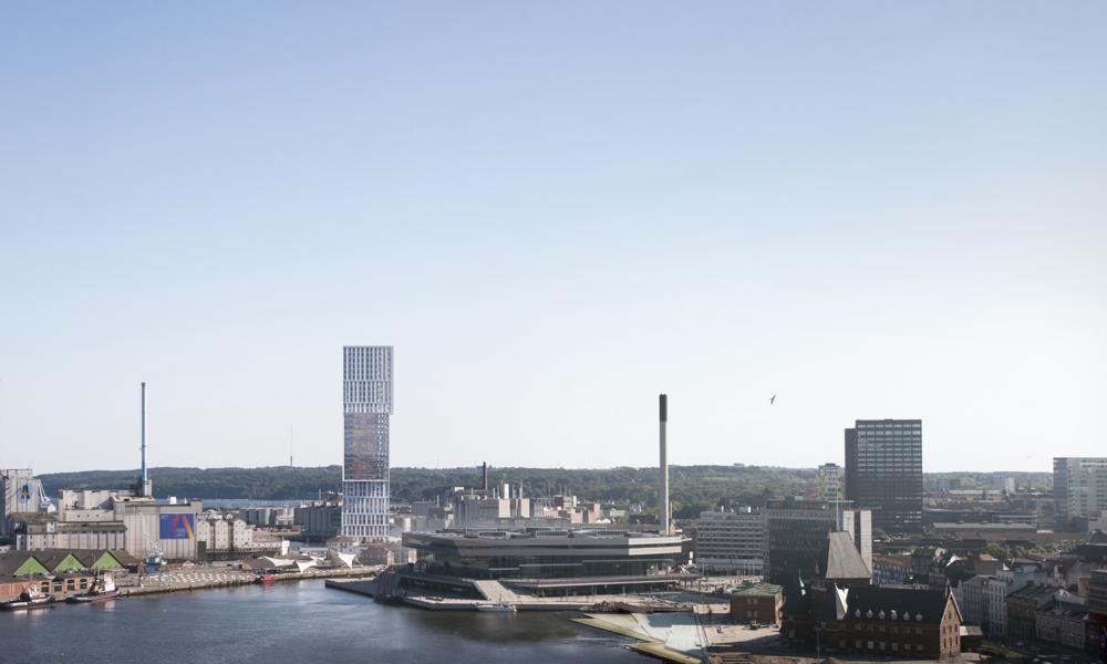 Olav de Lindes kontortårn ”Mindet 6” kommer til at sætte et markant aftryk på bybilledet i Aarhus.