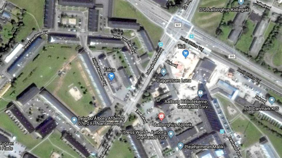 Grønlandskvarteret i Gug har tiltagende problemer med klager og utryghed. Foto: Google