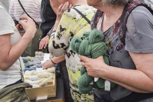 Se billeder fra uldfestival: De fik folk i garnet