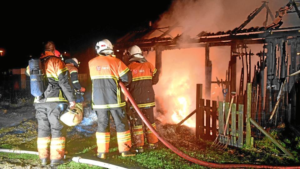 De mange påsatte brande i Fjeritslev-området skabte frygt. Arkivfoto: jan Pedersen