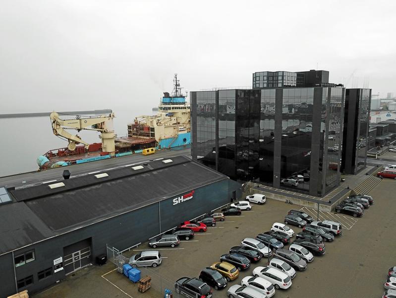 SH Group har adresser flere steder i landet. Her er det afdelingen på havnen i Esbjerg. Foto: