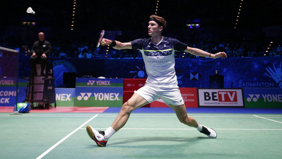 Viktor Axelsen viste storspil mod Lakshya Sen. <i>Ed Sykes/Ritzau Scanpix</i>