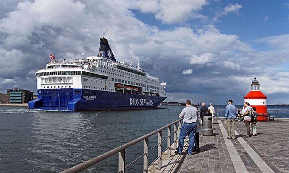 Pearl Seaways afgår København. Foto: DFDS Pearl Seaways afgår København. Foto: DFDS