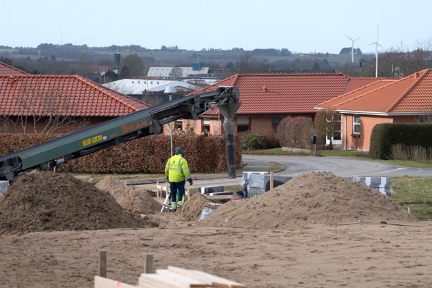 Bakkevænget i Østervrå er et stort villakvarter og er det eneste sted i øjeblikket, hvor der bliver bygget nye huse. <i>Arkivfoto: Henrik Louis</i>
