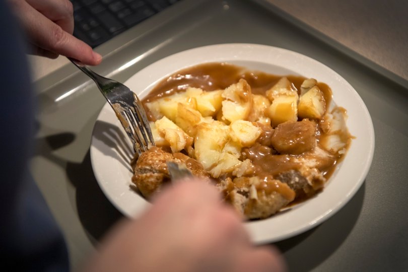 Prisstigninger, lokalt på over 60 procent, er meldt ud fra nytår. Billedet af denne portion mad stammer ikke fra Morsø Kommunes plejecentre. <i>Arkivfoto: Torben Hansen</i>