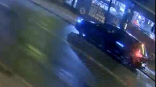 Et overvågningskamera på Vesterbro fangede den mørke bil, som Mia satte sig ind i <i>Foto: Nordjyllands Politi</i>