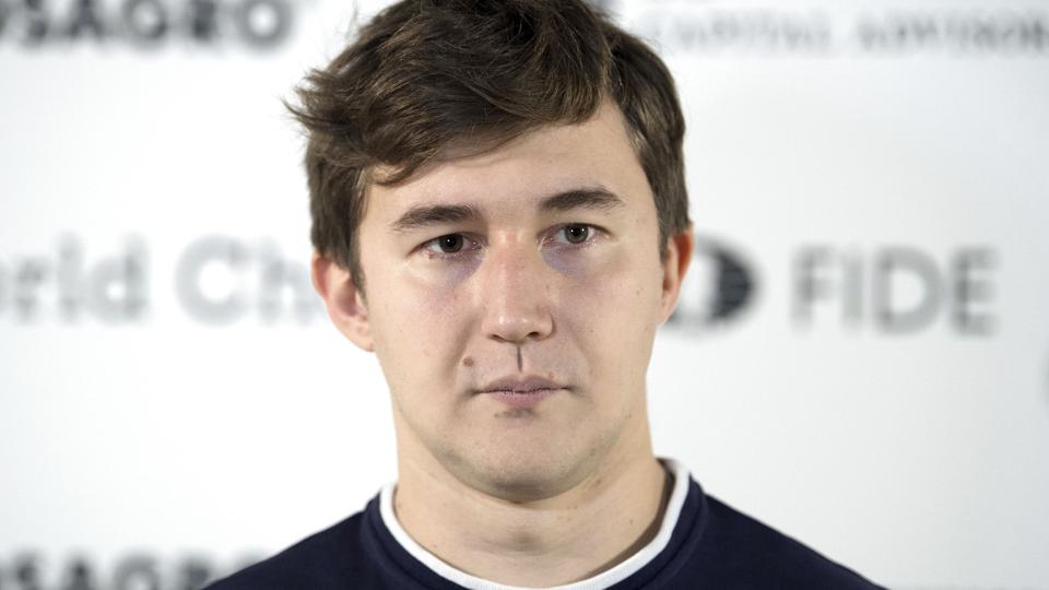 Sergey Karjakin har udvist støtte til Ruslands invasion i Ukraine, mener Det Internationale Skakforbund, som har straffet den russiske skakspiller for brud på de etiske retningslinjer (Arkivfoto). <i>Soeren Stache/Ritzau Scanpix</i>