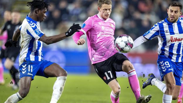 Kasper Kusk var en af hovedårsagerne til, at Lars Friis fik den drømmedebut, han inderligt ønskede i AaB. Foto: Torben Hansen <i>Foto: Torben Hansen</i>