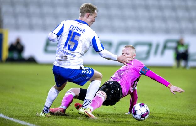 Rasmus Thelander, der her ses i aktion for AaB i foråret, er allerede stemplet ind i sit comeback. <i>Arkivfoto: Torben Hansen</i>