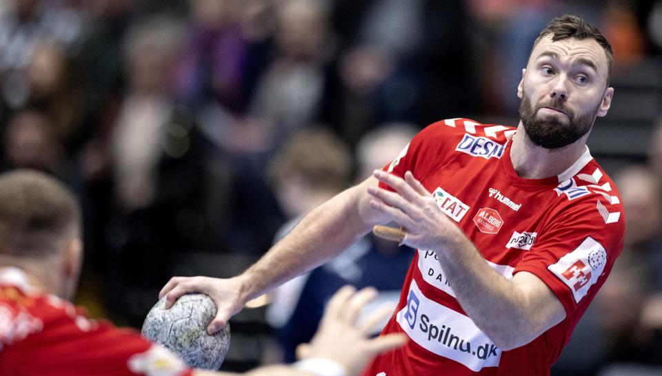 Nikolaj Læsø spillede en god kamp ligesom resten af holdet lørdag eftermiddag mod Skanderborg Aarhus. Foto: Torben Hansen <i>Foto: Torben Hansen</i>
