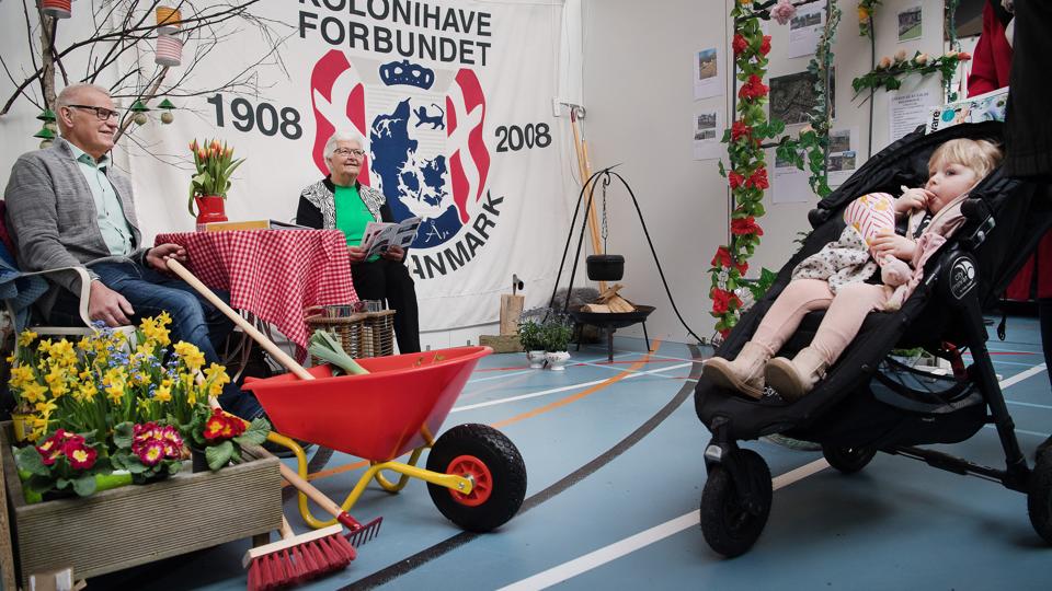 På Lions-messen i 2018 var Kolonihaveforeningen Agdrupparken med til at sprede forårsstemning i hallen. Arkivfoto: Hans Ravn