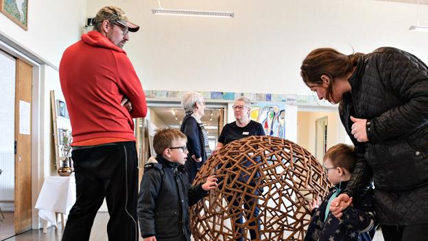 Friskolen i Stenum danner ramme om kunstudstillingen. Arkivfoto: Bent Bach