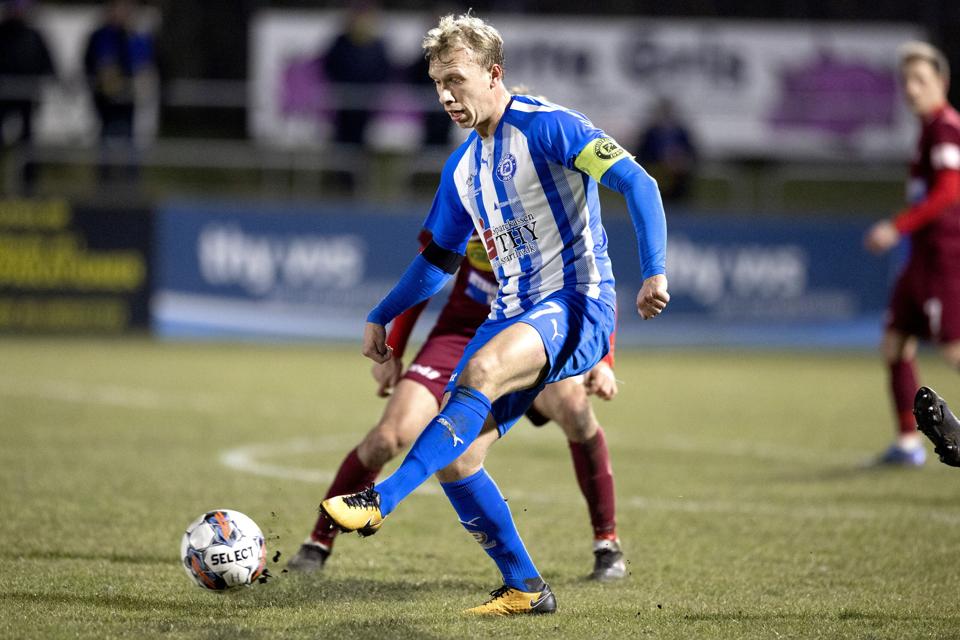 Anfører Asger Bust Sørensen ser rigtig positivt på den opstart, han og Thisted FC har haft op til den nye sæson. <i>Arkivfoto: Torben Hansen</i>