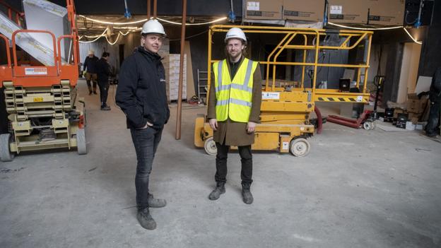 Kasper Busk her i samtale med Kris Søgaard Pedersen Foto:Henrik Louis