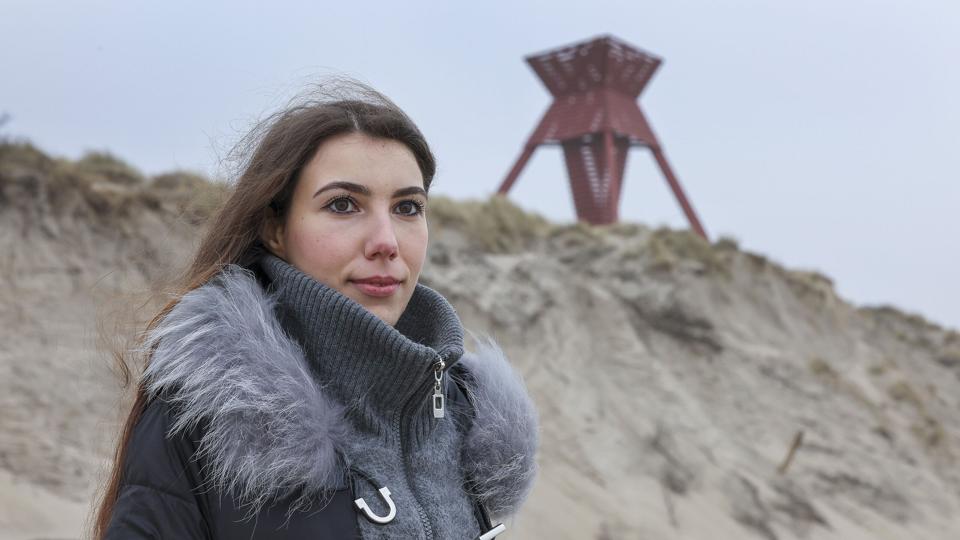Anastasiia Andrukhiv er mezzosopran i operaen i Kyiv men bor i dag i Blokhus, efter hun flygtede ud af landet. Foto: Bente Poder <i>Foto: Bente Poder</i>
