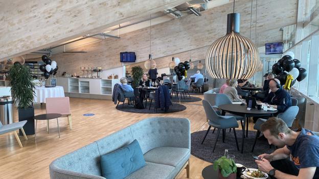 Loungen i Aalborg Lufthavn er blevet kåret til den bedste i KLM og Air Frances passagerundersøgelse. Foto: Aalborg Lufthavn