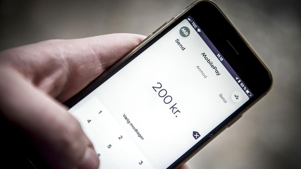 Betalingstjenesten MobilePay var ramt af tekniske vanskeligheder fredag eftermiddag. (Arkivfoto). <i>Mads Claus Rasmussen/Ritzau Scanpix</i>