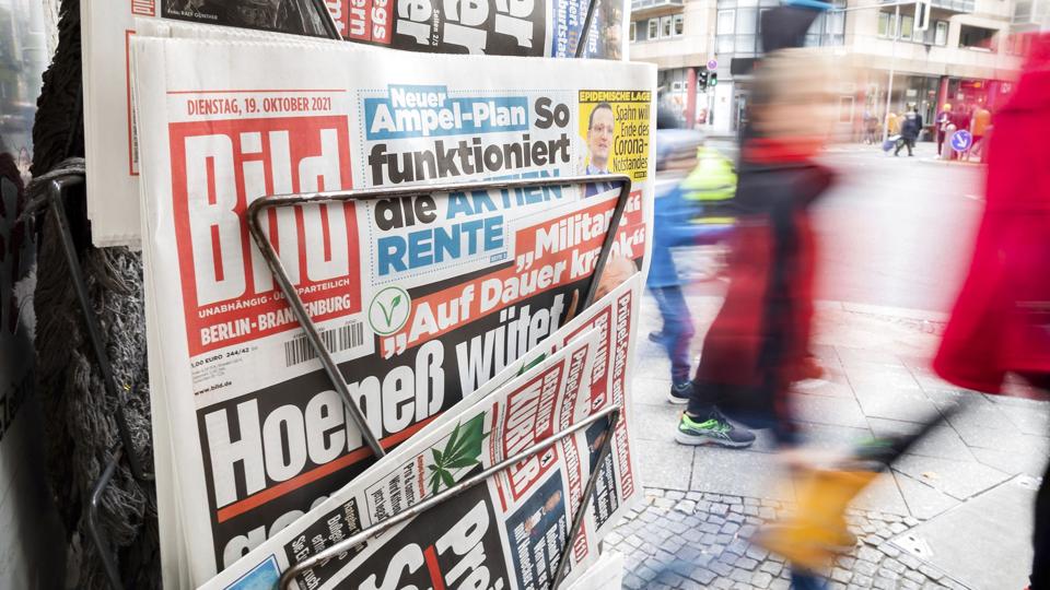 Bild er den største avis i Tyskland. Avisens chefredaktør, Johannes Boie, anser det russiske træk som en form for kvalitetsstempel. (Arkivfoto). <i>Christoph Soeder/Ritzau Scanpix</i>