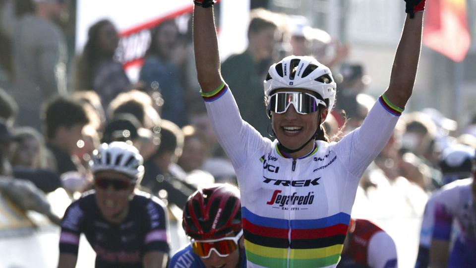 Elisa Balsamo har nu vundet tre World Tour-løb i træk. <i>Olivier Matthys/Ritzau Scanpix</i>