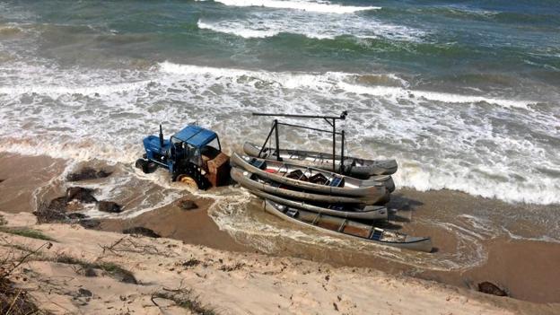 Man kan fortsat padle på Uggerby å, men resten af sæsonen kan man ikke få afhentet kanoen på stranden. Uggerby Kanofart får ikke materiel til opgaven før næste sæson. Privatfoto