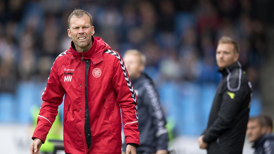 Morten Wieghorsts tropper fejlede både både i opspillet og i skuddene på mål i søndagens kamp mod SønderjyskE. Foto: Andreas Falck <i>Foto: Andreas Falck</i>