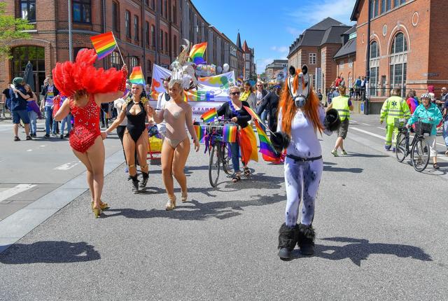 Aalborg Pride byder bl.a. på en stor parade gennem byen. Arkivfoto: Jesper Thomasen
