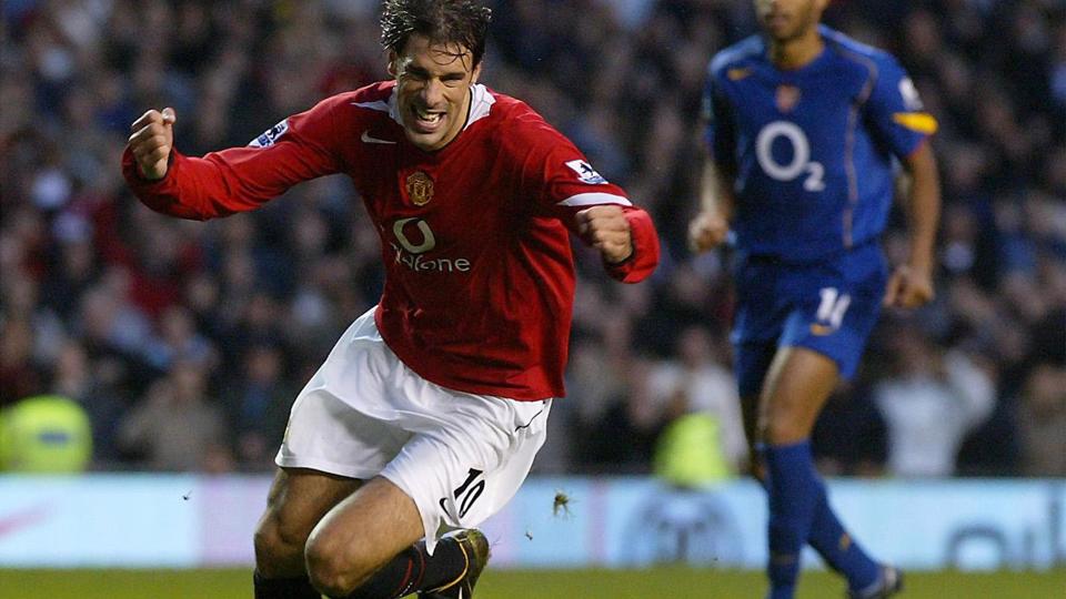 Ruud van Nistelrooy var i sin storhedstid en målfarlig angriber i Manchester United, hvor han spillede mellem 2001 og 2006. (arkivfoto). <i>Martin Rickett/Ritzau Scanpix</i>