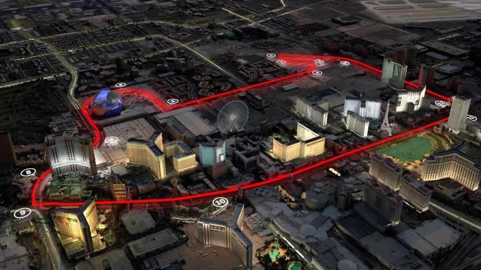I 2023 skal der køres Formel 1 i den amerikanske underholdningshovedstad, Las Vegas. <i>Formel 1/Free</i>