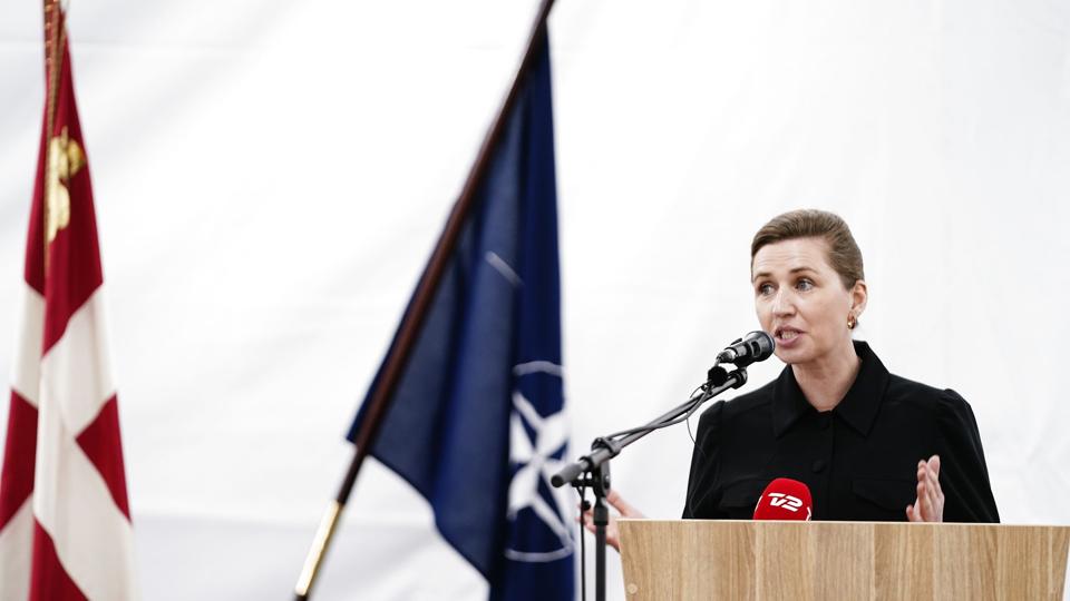 Statsminister Mette Frederiksen (S) kunne torsdag fortælle, at der var indløbet en anmodning fra Nato om at stille med en bataljon i Letland. (Arkivfoto). <i>Mads Claus Rasmussen/Ritzau Scanpix</i>
